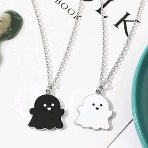 Black and White Ghost Necklace